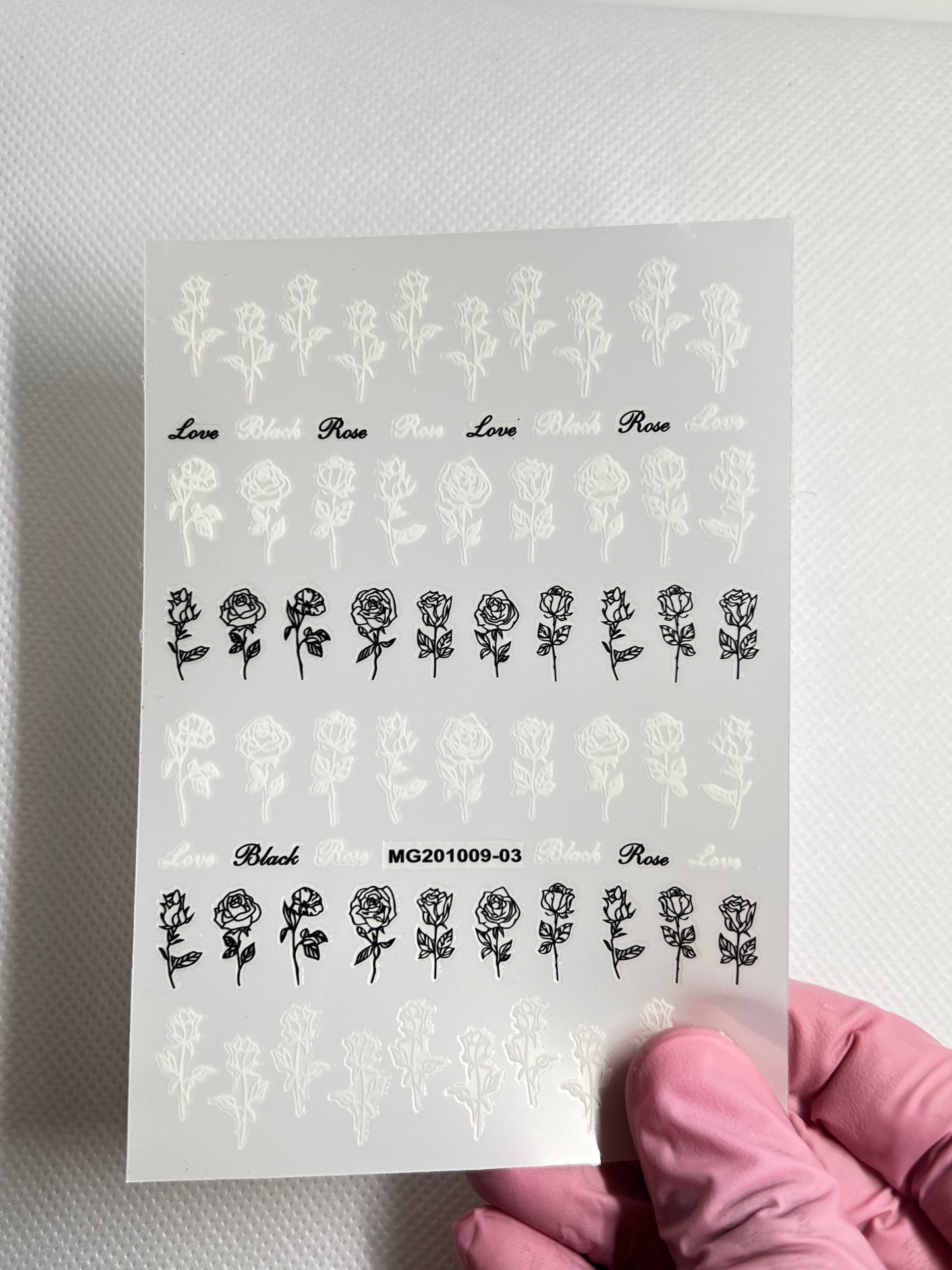 NBD Abstract Flower Acrylic Nail Art Stickers