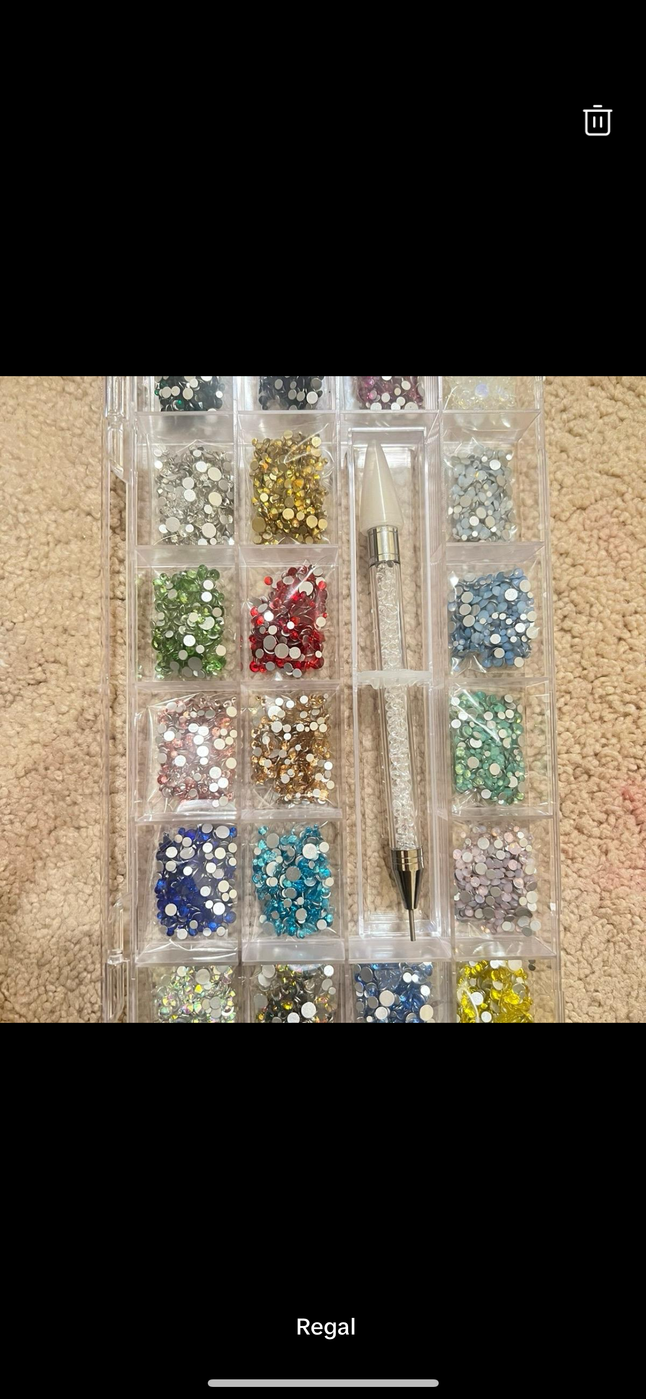 Regal-3,100 pcs high quality Nail Rhinestones Great valued box- Professional Nail Crystal Kit-PEN INCLUDED.