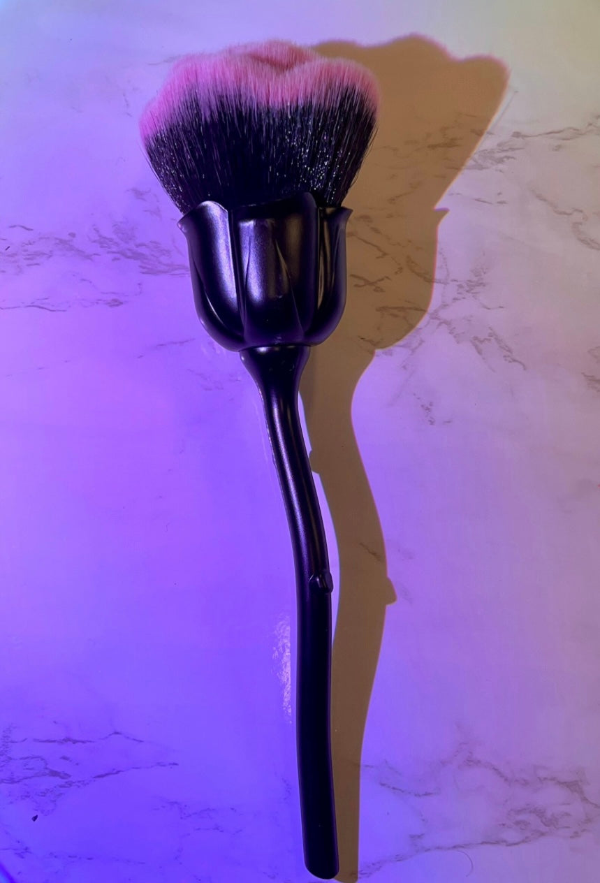 NBD 1 Pack Manicure Dust Brush, Black Rose Brush, Suitable for Nail Trimming Cleaning Brush