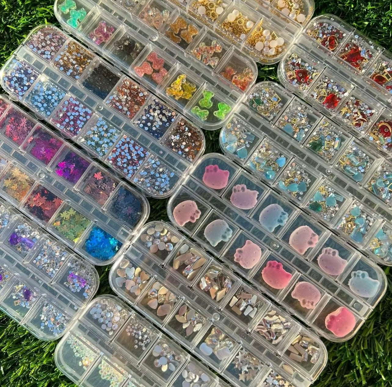 1400 pcs Acrylic Nail decals decoration box Manicure Nail Art Nail Care Nail Polish Polish Cutics Cosmetic